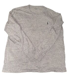 Polo Ralph Lauren Heather Gray Long Sleeve Tee Men’s Size Large